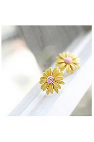 Korean Version Of The Cute Little Daisy Gerbera Daisy Earrings Small Earrings