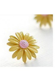 Korean Version Of The Cute Little Daisy Gerbera Daisy Earrings Small Earrings