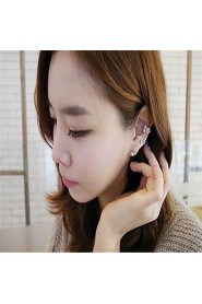 Shiny Crystal Ear Clip(Gold/Silver)(1Pr)