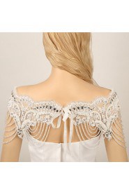 Ladies' Wedding Crystal Rhinestone Flowers Shoulder Chains