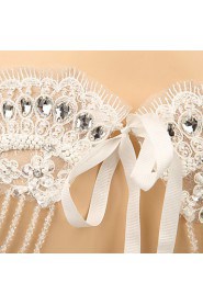 Ladies' Wedding Crystal Rhinestone Flowers Shoulder Chains