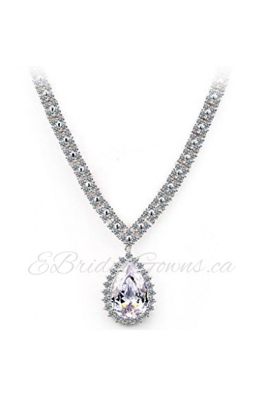 Brass Vermeil Plated With Cubic Zirconia High-And Jewelry Necklaces