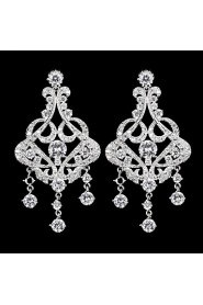 Chandelier Earrings Women's Cubic Zirconia/Alloy Earring