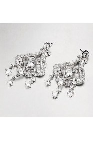 Chandelier Earrings Women's Cubic Zirconia/Alloy Earring