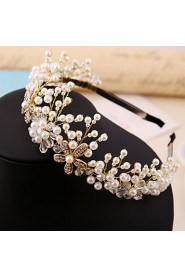 Women's Pearl / Rhinestone / Alloy Headpiece-Wedding / Special Occasion Headbands 1 Piece Clear / White
