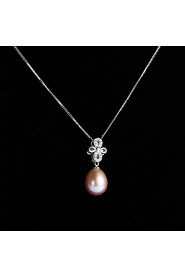 Jewelry Set Women's Special Occasion Jewelry Sets Sterling Silver Pearl Necklaces / Earrings Silver