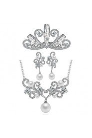 Latest Design Popular Flower Shaped Earring and Necklace Wedding Jewelry Set