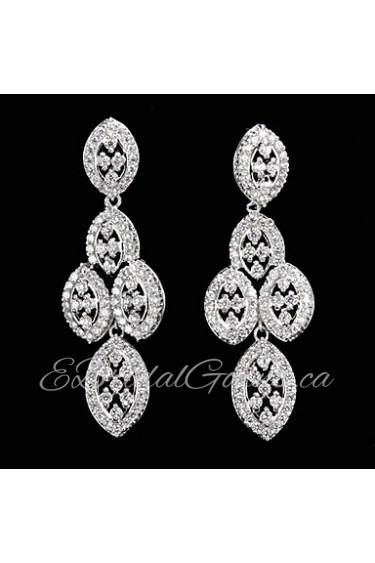 Drop Earrings Women's Cubic Zirconia/Alloy Earring