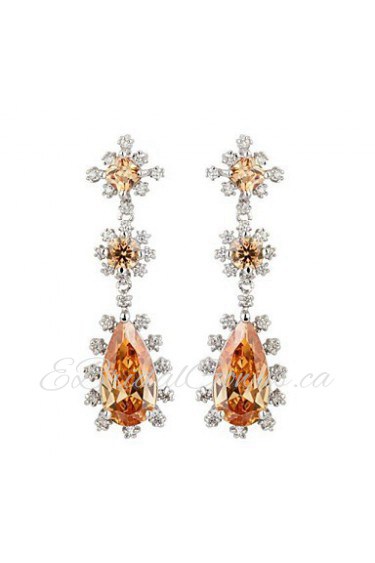 Drop Earrings Couples'/Kid's/Women's Cubic Zirconia Earring Cubic Zirconia