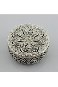 Best Wedding Gifts Alloy Metal Jewelry Trinket Box With Diamond