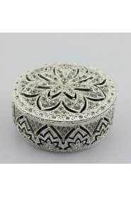 Best Wedding Gifts Alloy Metal Jewelry Trinket Box With Diamond