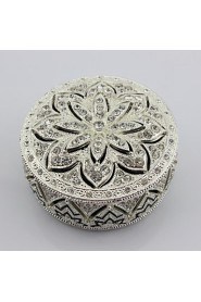 Best Wedding Gifts Alloy Metal Jewelry Trinket Box With Diamond