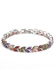 Child's / Couples' / Women's Charm / Chain / Tennis Bracelet Cubic Zirconia / Alloy Cubic Zirconia