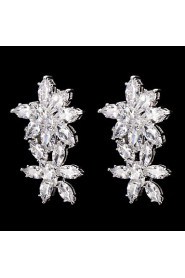 Drop Earrings Women's Cubic Zirconia/Alloy Earring