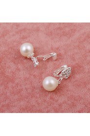 Women's WeddingJewelry Set With Crystal Imitation Pearl