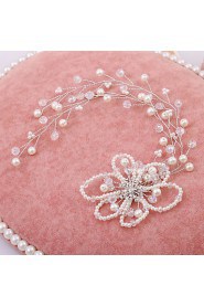 Women's WeddingJewelry Set With Crystal Imitation Pearl