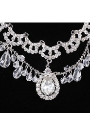 Elegant Design Alloy With Rhinestone Wedding/Special Occaision / Party Jewelry Set.