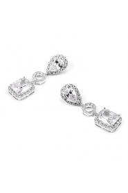 Drop Earrings Women's Cubic Zirconia/Alloy Earring