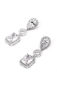 Drop Earrings Women's Cubic Zirconia/Alloy Earring