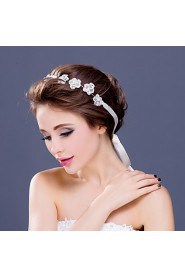 Flower Girl's Rhinestone / Alloy / Imitation Pearl Headpiece-Wedding / Special Occasion / Casual Tiaras / Headbands 1 Piece Clear Round