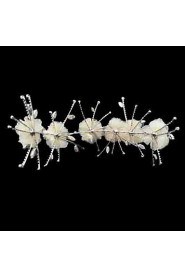 Women's Rhinestone/Tulle/Alloy Headpiece - Wedding Headbands/Flowers 1 Piece