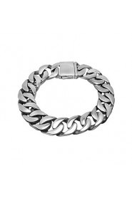 Men's Titanium Solid Character Polishing Bracelet