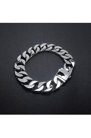 Men's Titanium Solid Character Polishing Bracelet