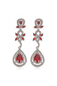 Fabulous Platinum Plated Cubic Zirconia Earrings(More Colors)