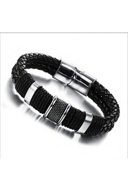 Insert magnetic buckle leather bracelet 18.5CM/20.5CM/22CM