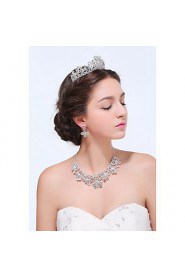 Jewelry Set Women's Anniversary / Wedding / Engagement / Birthday / Gift / Party / Daily / Special Occasion Jewelry Sets Silver / Alloy