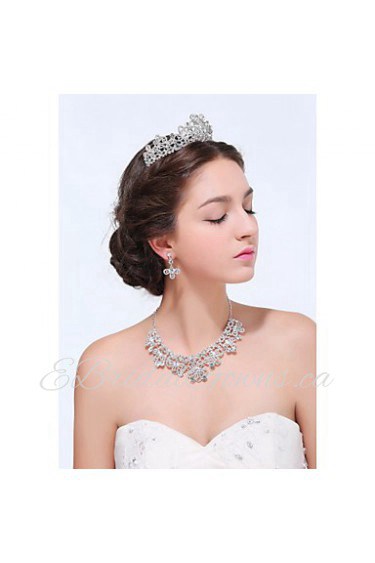 Jewelry Set Women's Anniversary / Wedding / Engagement / Birthday / Gift / Party / Daily / Special Occasion Jewelry Sets Silver / Alloy