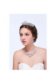 Jewelry Set Women's Anniversary / Wedding / Engagement / Birthday / Gift / Party / Daily / Special Occasion Jewelry Sets Silver / Alloy