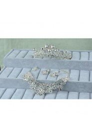 Jewelry Set Women's Anniversary / Wedding / Engagement / Birthday / Gift / Party / Daily / Special Occasion Jewelry Sets Silver / Alloy