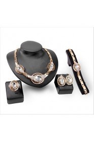 Women's Pearl Jewelry Set Sapphire / Rhinestone