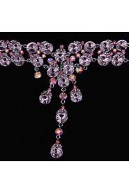 Elegant Design Alloy With Rhinestone Wedding/Special Occaision / Party Jewelry Set.