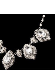 Jewelry Set Women's Anniversary / Wedding / Engagement Jewelry Sets Cubic Zirconia / Alloy Necklaces / Earrings Silver