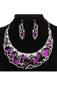 Jewelry Set Women's Anniversary / Wedding / Engagement / Birthday / Gift / Party / Special Occasion Jewelry Sets Alloy Rhinestone