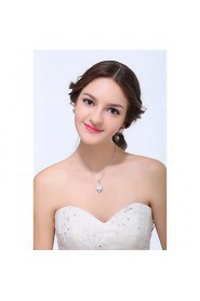 Jewelry Set Women's Anniversary / Wedding / Engagement / Birthday / Gift / Party / Daily / Special Occasion Jewelry Sets Silver / Alloy