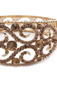 Women's Cuff Bracelet Alloy Crystal