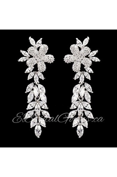 Drop Earrings Women's Cubic Zirconia/Alloy Earring