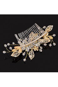 Women's Rhinestone / Alloy Headpiece-Wedding / Special Occasion Hair Combs 1 Piece Clear Round