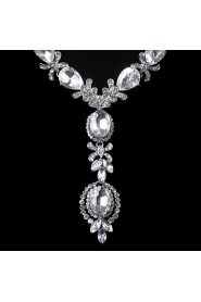 Elegant Design Alloy With Rhinestone Wedding/Special Occaision / Party Jewelry Set.