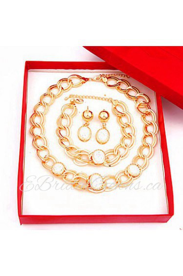 New fashion trendy gold plated (necklace,bracelet,earrings)jewelry sets