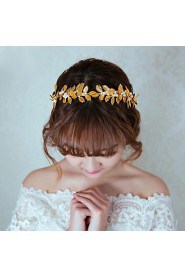 Women's Pearl / Alloy Headpiece-Wedding / Special Occasion Headbands 1 Piece White Round