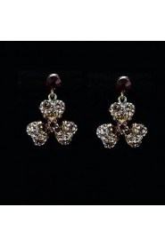 Flower style Women's Cubic Zirconia/Alloy/Imitation Pearl Wedding/Party Jewelry Set With