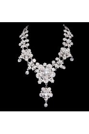 Jewelry Set Women's Anniversary / Wedding / Engagement / Birthday / Gift / Party / Special Occasion Jewelry Sets AlloyRhinestone / Cubic