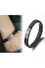 Carved paper magnetic buckle leather bracelet 19CM/20CM/22CM