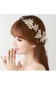 Gold Romantic Vintage Style Crystals Stone Wedding/Party Headpieces/Forehead Jewelry