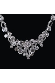 Elegant Design Alloy With Rhinestone Wedding/Special Occaision / Party Jewelry Set.