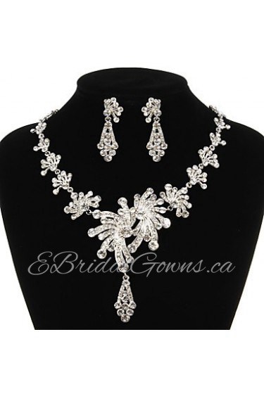 Jewelry Set Women's Anniversary / Wedding / Engagement / Birthday / Gift / Party / Special Occasion Jewelry Sets Alloy Rhinestone